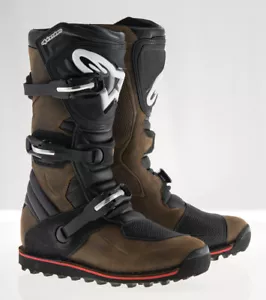 Tech-T Boots Brown Oiled Leather Size 12 Alpinestars 2004017-818-12 - Picture 1 of 2