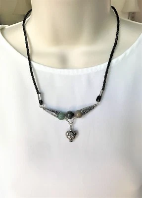 Collar de jaspe de lujo de piedras preciosas naturales Fengshui Chakra EE. UU. Foto 1 de 3