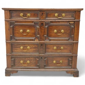 Absolutely Wonderful Late 17th C Antique Oak Chest Of Drawers - Picture 1 of 8