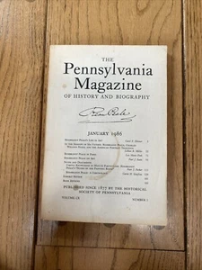 The Pennsylvania Magazine Of History And Biography-January 1986-Volume CX- #1 - Picture 1 of 11