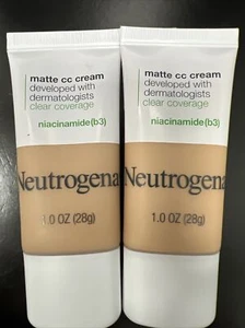 LOT OF 2 Neutrogena Clear Coverage Flawless Matte CC Cream, Sand 4.0, 1 oz - Picture 1 of 1