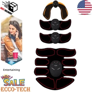 EMS Arm Trainer Abdominal Machine Muscle Stimulation Butt Lift Abs Fitness - Picture 1 of 22