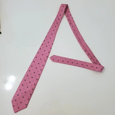 Corbata de seda Brooks Brothers rosa diamante para hombre de 3,5 pulgadas de ancho Foto 1 de 3