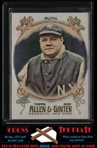 1-2021 Topps Allen & Ginter Chrome Babe Ruth New York Yankees #120 - Picture 1 of 2