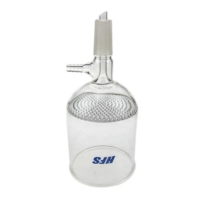 HFS(R) 600mL Buchner Filter Funnel 24/40 Fitting, Barb Vacuum Port, Perforated - Image 1 of 4