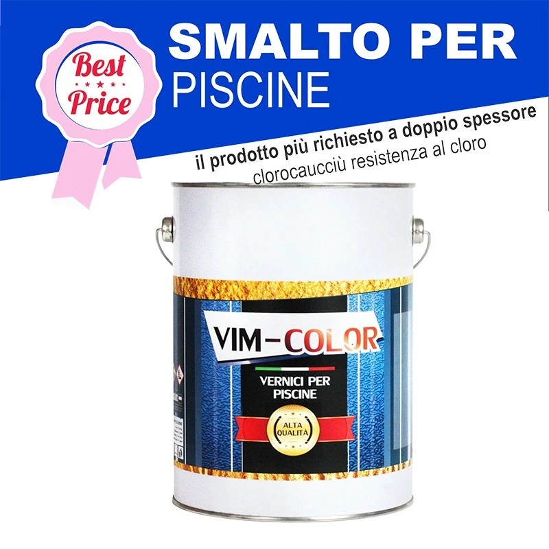 Vim Color Vernice Smalto Per Piscine Clorocaucciu' Professional Colori - Foto 4
