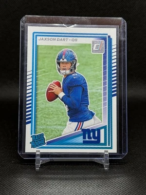 2025 Panini Donruss - Rated Rookie - #400 Jaxson Dart (RC) - Giants - Image 1 of 2