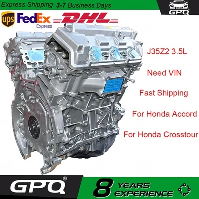 J35Z2 Engine Assembly For 2008-2018 Honda Accord Crosstour Acura RDX 3.5L SOHC - Image 1 of 4