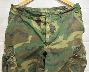 ISSUES Trousers Mans Pants Tropical Combat Poplin Pocket Vintage Vietnam Army US - Picture 1 of 14
