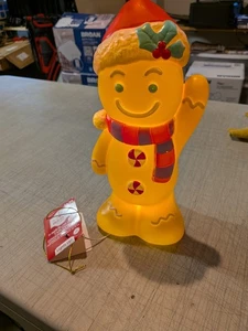 Holiday Time Lebkuchenmann Blasform 11" Tischplatte leuchtet Innen NEU - Bild 1 von 12