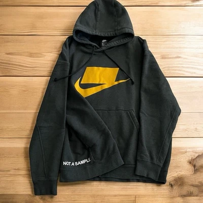 Nike Not A Sample Sudadera con Capucha Centro Swoosh Logo Gris Carbón Hombres XL RARA Foto 1 de 4