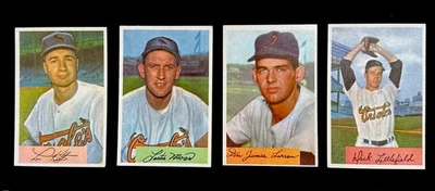 1954 Bowman Baseball Baltimore Orioles Complete Team Set Don Larsen Rookie Rc Foto 1 de 4