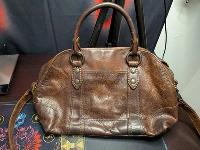 FRYE Bolso de Hombro Cartera de Cuero Marrón Oscuro - Excelente  Foto 1 de 4