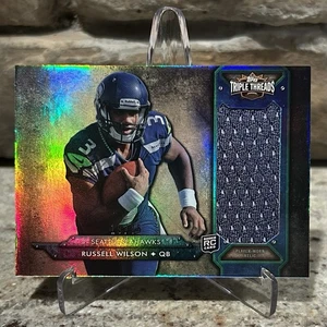 2012 Topps Triple Threads Russell Wilson Seattle Seahawks Rookie #TTRJR47 /75 - Picture 1 of 2