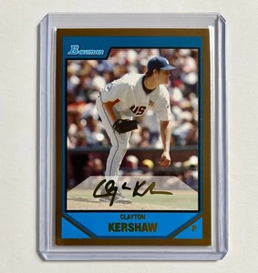Clayton Kershaw 2007 Bowman Draft Prospects #BDPP77 Gold Parallel LA Dodgers MLB - Imagen 1 de 3