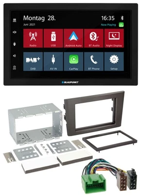 Blaupunkt MP3 Bluetooth DAB 2DIN USB Autoradio für Volvo XC 90 07-14 16 Pin - Bild 1 von 4