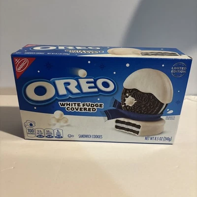 Galletas Nabisco Oreo White Fudge Cubiertas Edición Limitada 8.5 OZ Nuevas Foto 1 de 4