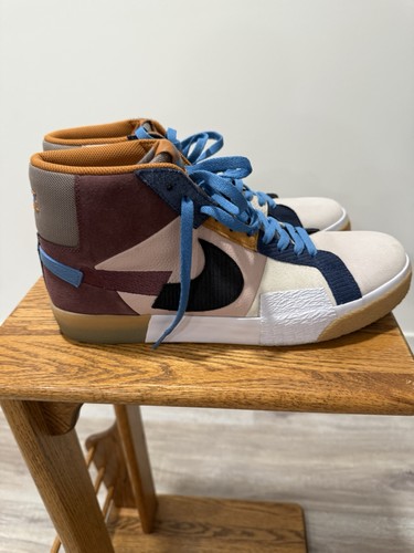 Nike SB Blazer Mid PRM Mosaic Dark Wine DA8854 600 Uomo Taglia 12