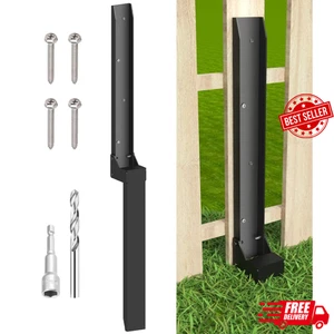 Fence Post Anchor Kit, Heavy Duty Metal Steel Fence Post Repair Kit, Fence Po... - Picture 1 of 8