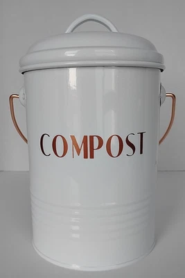Compost Bin Kitchen Counter,  Small Metal Compost Bin - Image 1 of 4