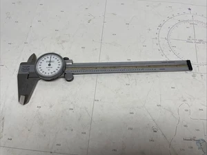 FOWLER HELIOS 6" CALIPER .001" STAINLESS-W/CASE GERMANY CLEAN - Picture 1 of 6