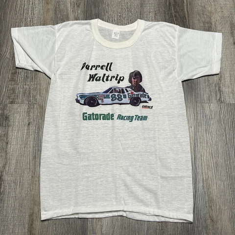 Vintage 70s Original Darrell Waltrip DiGard Gatorade Racing Team Tee - Size L Cover