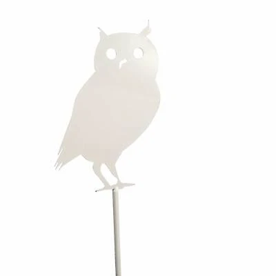 Garten deko Beige Beet Pflanz Stecker Eule klein Erd SpieÃŸ Stange Stahl Vogel - Bild 1 von 2