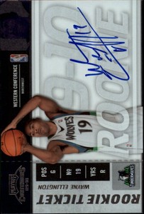 2009-10 Playoff Contenders #125 Wayne Ellington AU RC - NM-MT