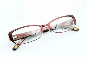 MARCHON NYC ELLINGTON 604 Satin Burgundy 53-16-135 Frames Flex Hinges L512 - Picture 1 of 12