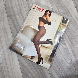 Shirley of Hollywood HOT White Fishnet Pantyhose Tights with Backseam One Size - Picture 1 of 3