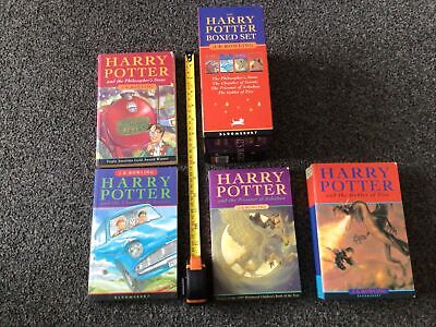 Harry Potter Its Magic Box Set 4 Hardback Books 1-4 By J.K. Rowling B22 • 24.24€