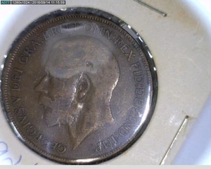 1921 Great Britian One Penny 1c centavo antiguo (39s180) - Imagen 1 de 2