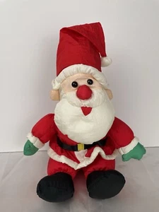 Vintage Weihnachten Weihnachtsmann Puffalump Stil Nylon Plüsch Stofftier Urlaub Dekor Puppe - Bild 1 von 8