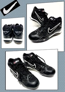 Nike Mens Zoom Air 970810-YZ  Size 8.5  Black Lace Up Baseball Cleats 300112 - Picture 1 of 7