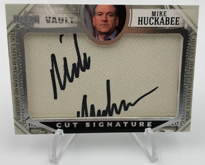 2022 Decision Vault GOV MIKE HUCKABEE Cut AUTO Signature Autograph Card ARKANSAS