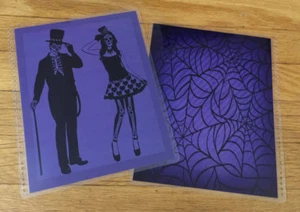 Fall Halloween Skeleton Couple Front Back Cover Set 4 use w Erin Condren Planner - Picture 1 of 3