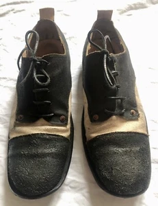Paul Harnden Shoemakers Black&White Leather Shoes Size 9,5 Rare Vintage USED - Bild 1 von 24