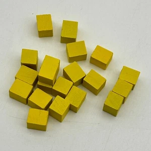 Risk Vintage Game Collection 20 Yellow Wooden Armies 2005 Replacement Pieces - Picture 1 of 1