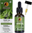 Premium Organic Hemp Seed Oil Safe & Natural Vegan Ingredients, Vitamins & Fatty
