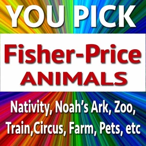 YOU PICK Fisher Price LITTLE PEOPLE Replacement Noah's Ark Farm Zoo Animals Pets - Picture 1 of 480