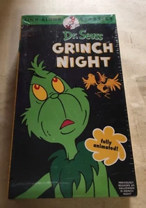 Dr Seuss Grinch Night VHS Vintage Sealed VHS - Picture 1 of 2