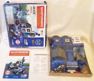 Magformers Amazing Police 50 Piece Set (717002) - Magnetic Construction Toy - Picture 1 of 12