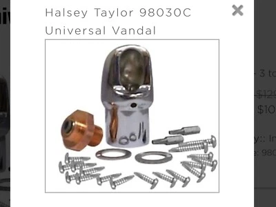 HALSEY TAYLOR Kit Universal Resistente al Vandalismo 98030C para Fuente de Agua Foto 1 de 3