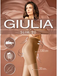 GIULIA Slim 20 Den Figur formende Strumpfhose Bauch Bein PO Größe S Farbe Honey - Bild 1 von 1