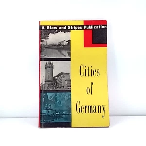 Vintge 1955 Cities of Germany Paperback Travel Tourist Guide Stars and Stripes - Imagen 1 de 2