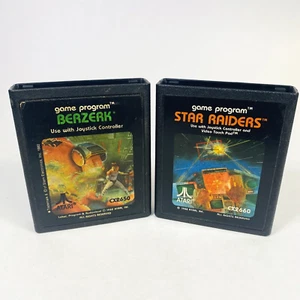 Lot de cartouches Atari 2600 : Star Raiders & Berserk authentique testé action arcade ! - Photo 1/13