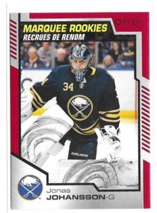2020-21 OPC O-Pee-Chee Red Border Rookie Jonas Johansson #503