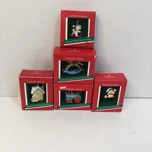 5 Miniatura Sello Adorno de Navidad 1989 Serie Coleccionista - Imagen 1 de 10