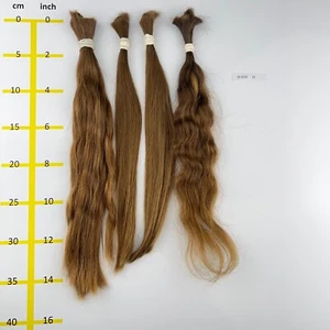 Europäisches Echthaar Schnitthaare/Rohhaare hellblond mind.100 Gr 35-40cm - Bild 1 von 1