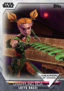 Women Of Star Wars Weapon Of Choice Chase Card WC-20 Latts Razzi